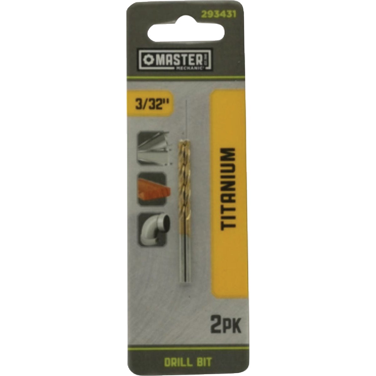 Master Mechanic 3/32 In. x 2-1/4 In. HSS Titanium Nitride Coated Drill Bit Image 1