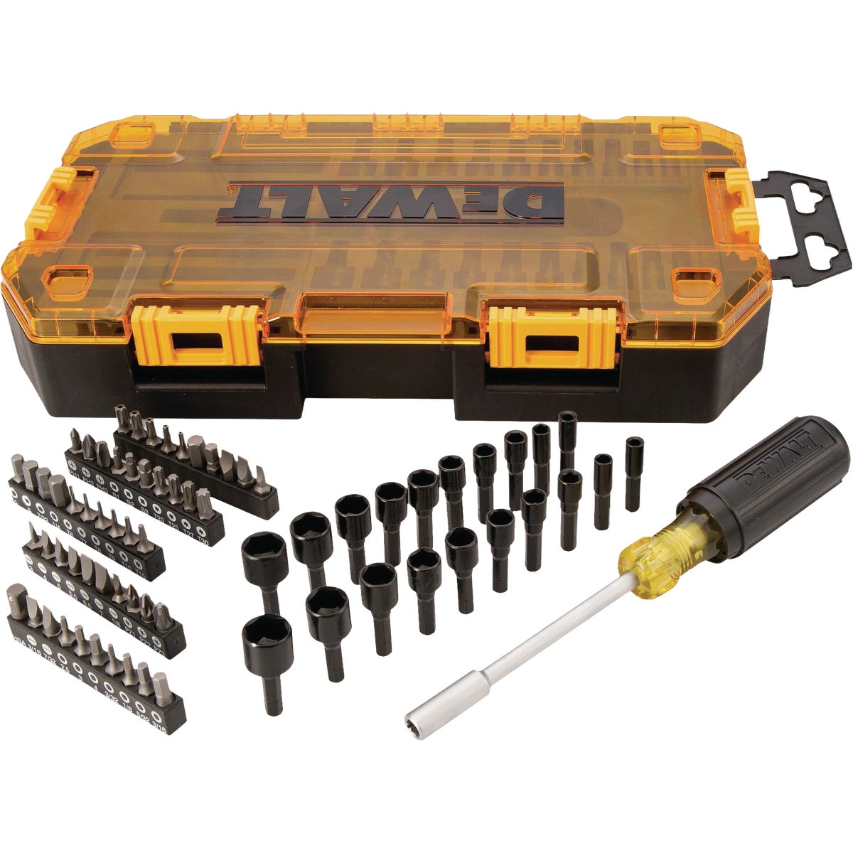 DEWALT 1/4 In. SAE & Metric Multi-Bit & Nut Driver Set (70-Piece)