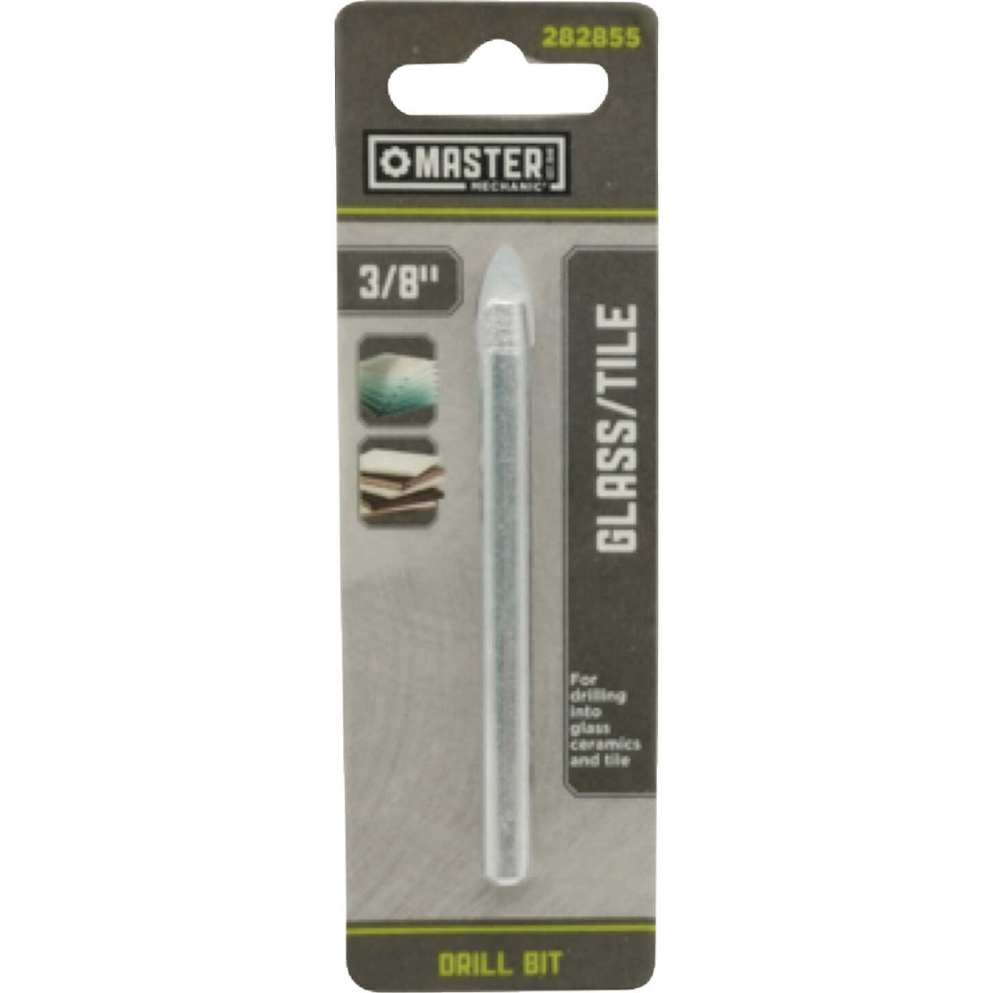 Master Mechanic 3/8 In. x 3-1/4 In. Glass & Tile Drill Bit Image 1