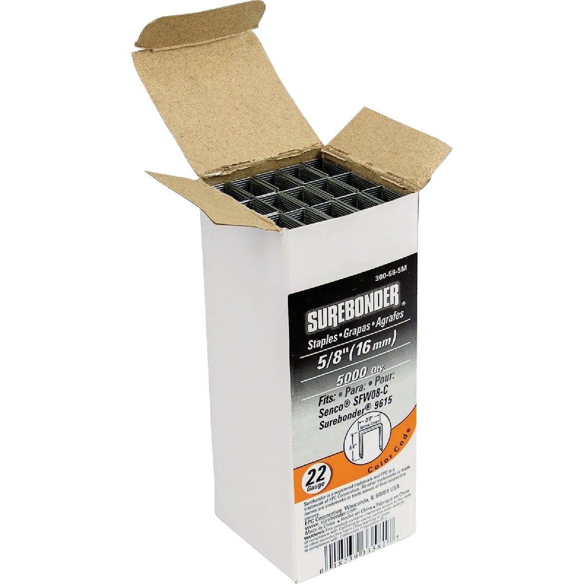 Surebonder 3/8 In. 22 ga Upholstery Staple (5000-Pack)