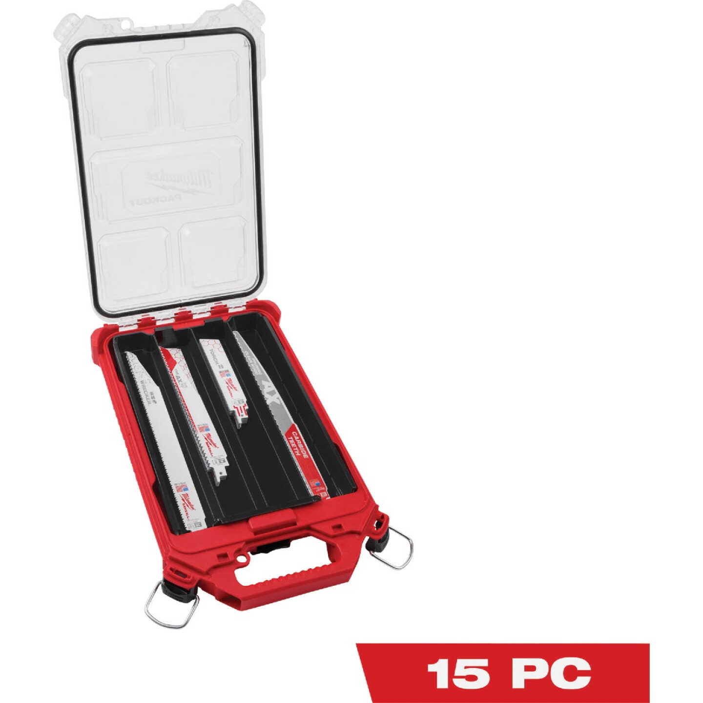 Milwaukee SAWZALL 15-Piece Reciprocating Saw Blade Set with PACKOUT Organizer Image 1