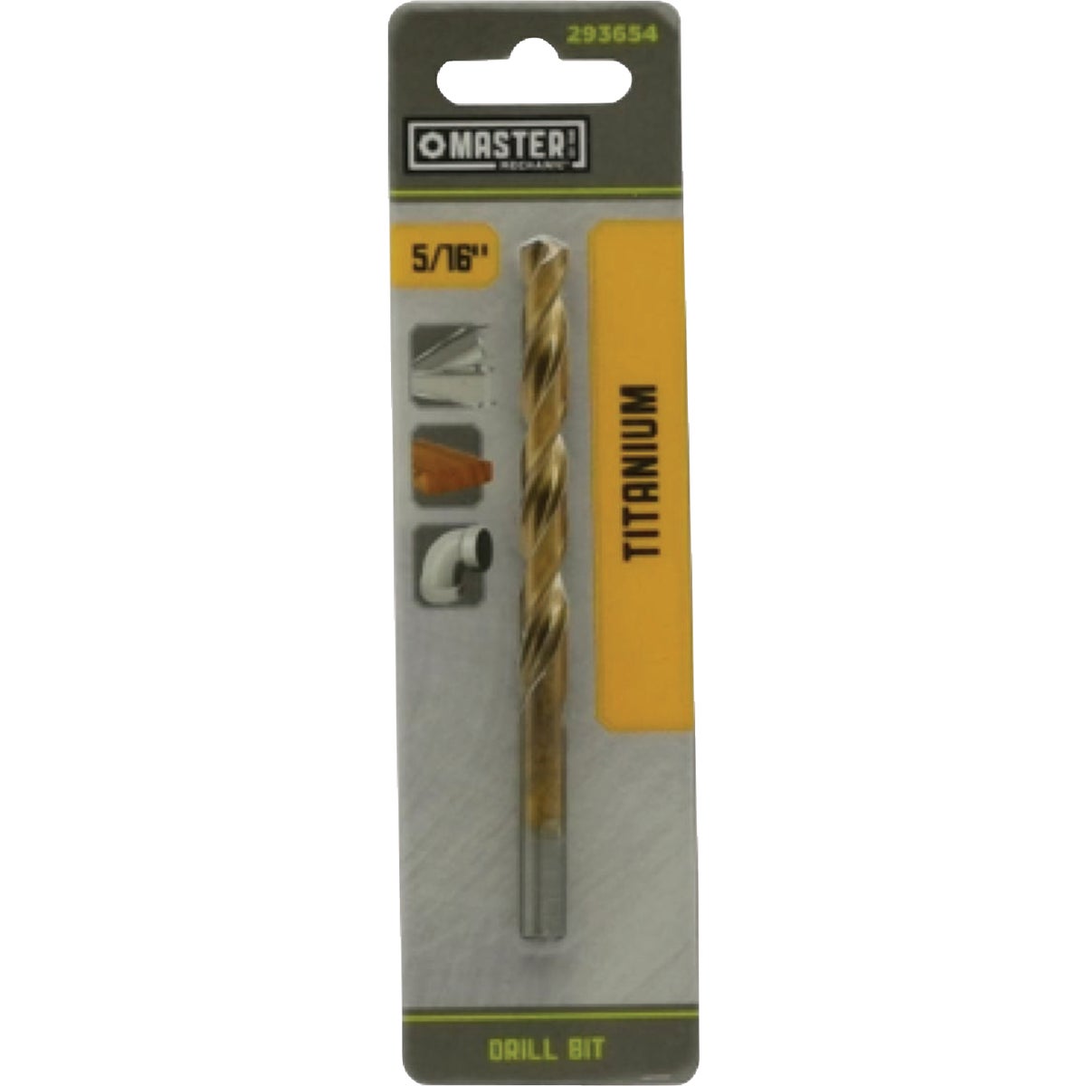 Master Mechanic 5/16 In. x 4-1/2 In. HSS Titanium Nitride Coated Drill Bit Image 1