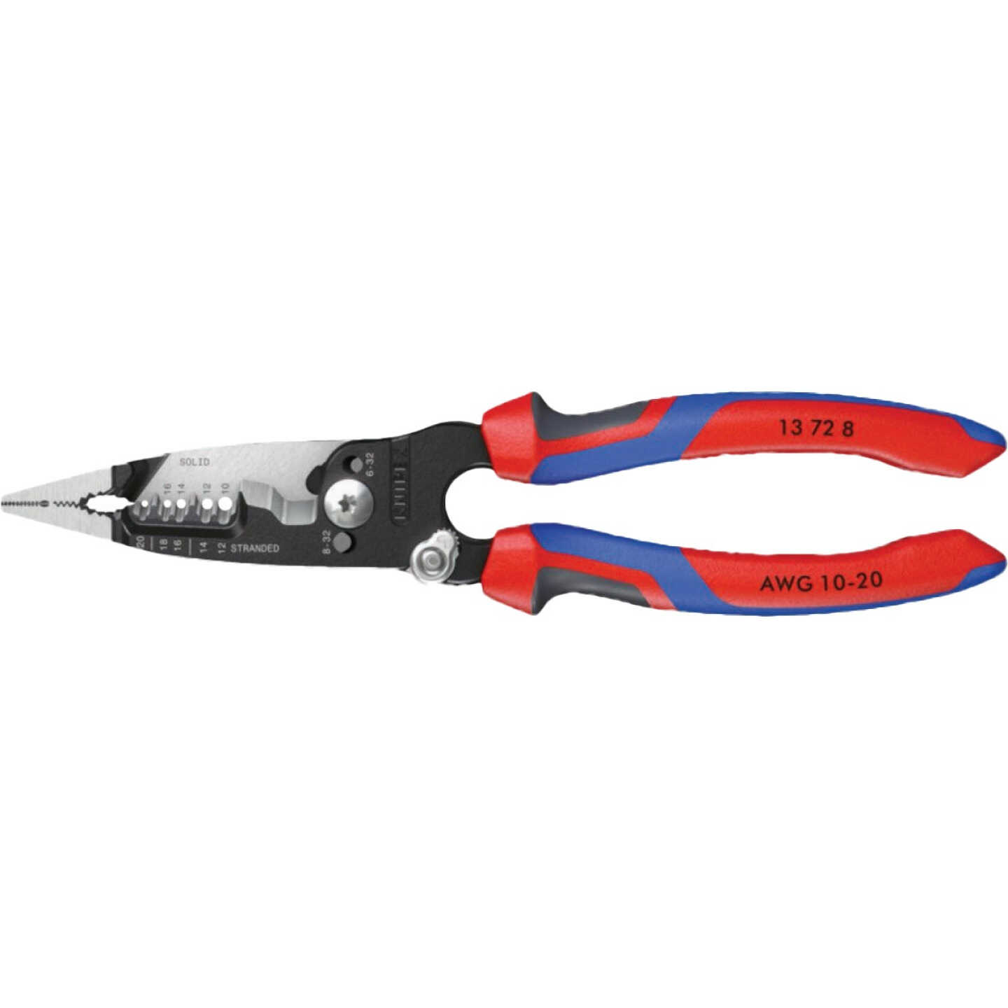 Knipex 8 In. 10 AWG to 20 AWG Forged Wire Stripper Image 1