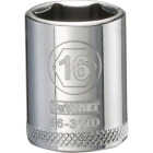 DEWALT 3/8 In. Drive 16 mm 6-Point Shallow Metric Socket Image 1