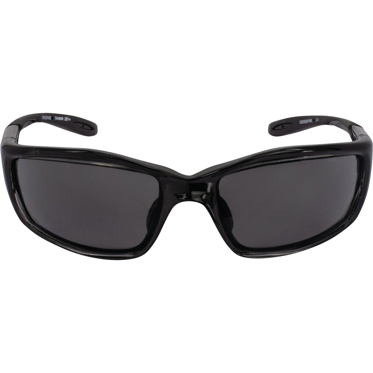 Crossfire Infinity Premium Crystal Black Frame Safety Glasses with Smoke Lens Image 3