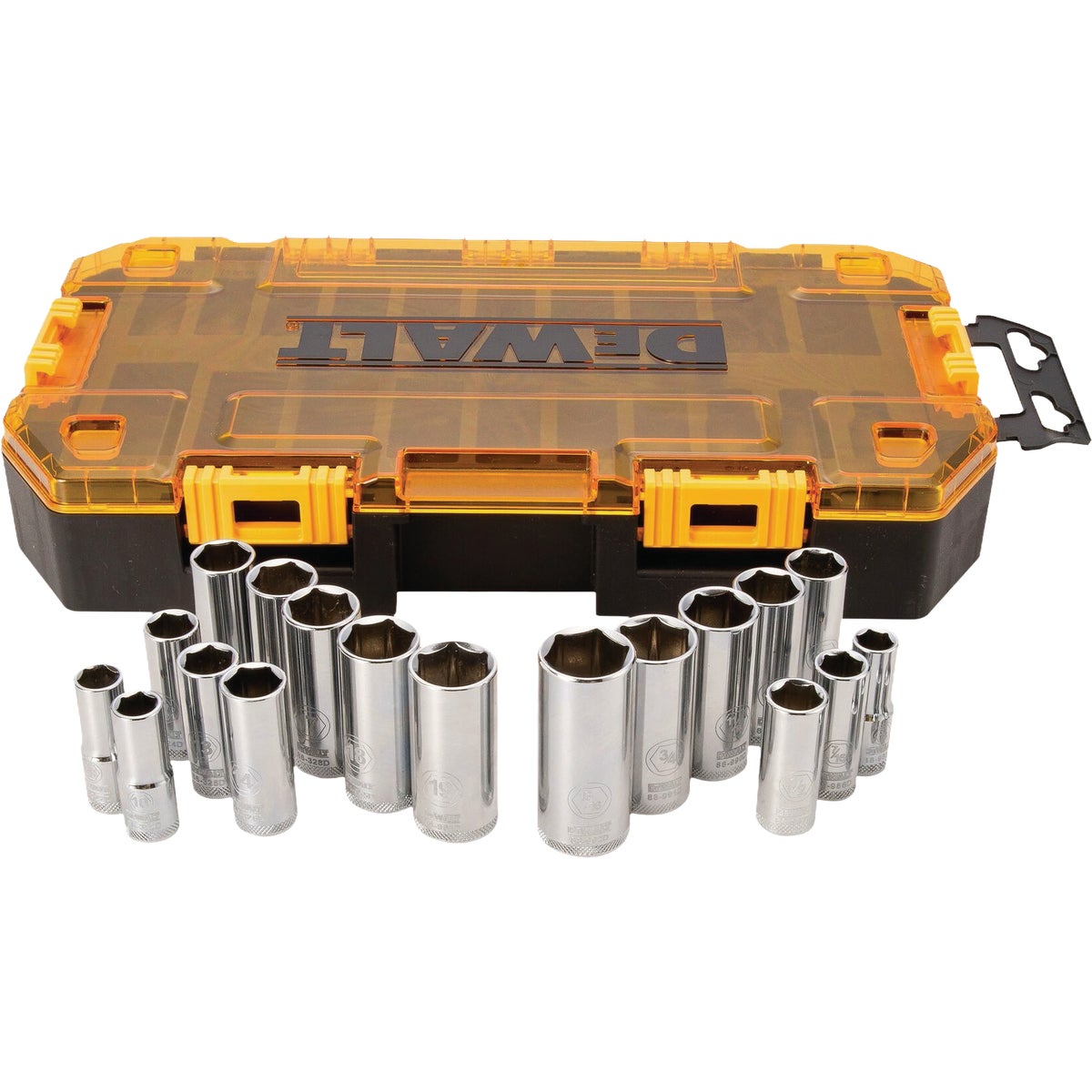 DEWALT 3/8 In. Drive SAE & Metric Deep Socket Set
