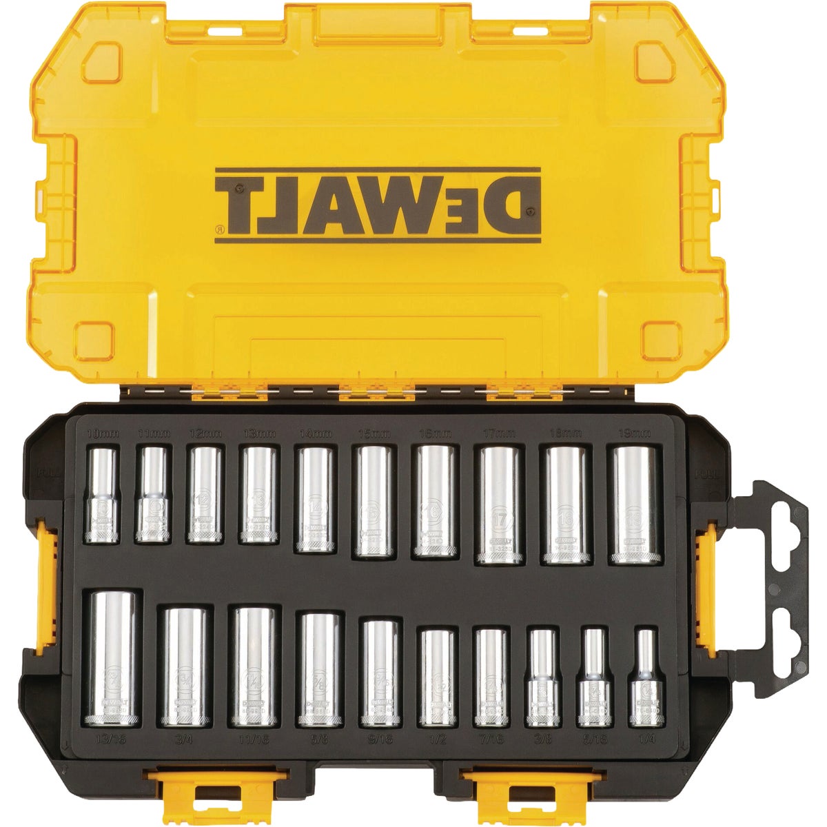 DEWALT 3/8 In. Drive SAE & Metric Deep Socket Set Image 2