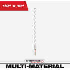 Milwaukee SHOCKWAVE 1/2 In. x 12 In. Impact Duty Carbide Multi-Material Hex Shank Drill Bit Image 1