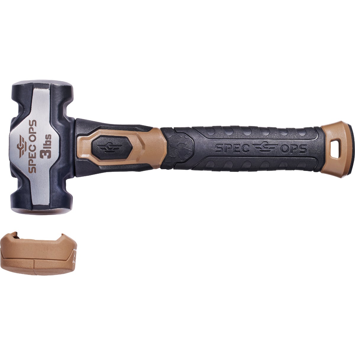 Spec Ops Tools 3 Lb. Drilling Sledgehammer with Soft Mallet Cap