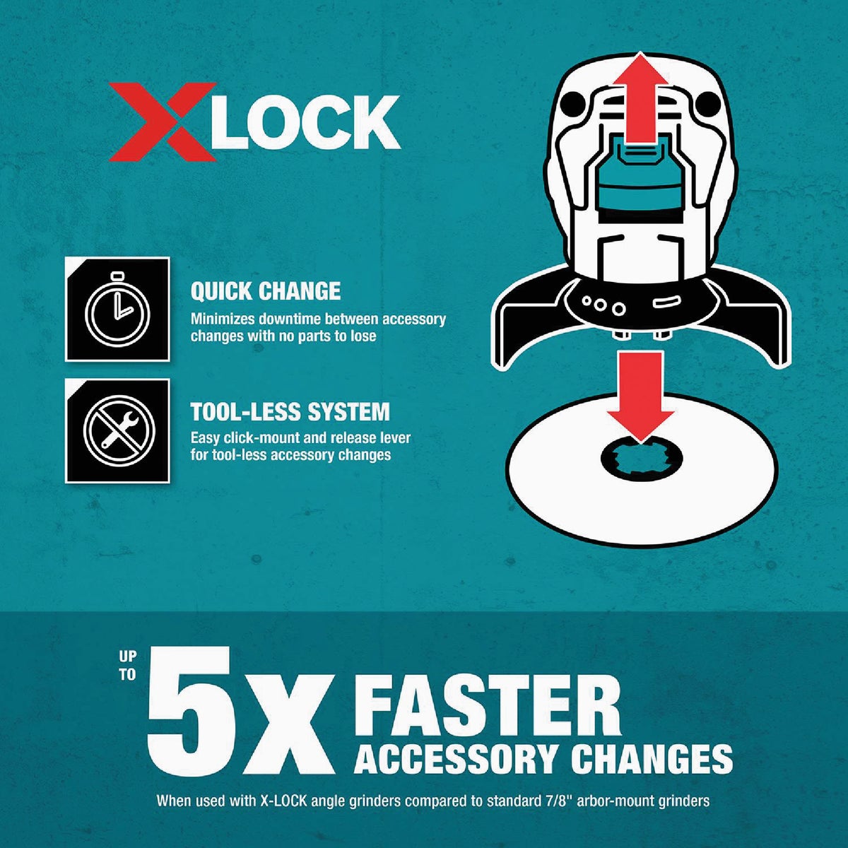 Makita X-LOCK 4-1/2 In. Stringer Bead Twist Carbon Steel Angle Grinder Wire Wheel Image 3