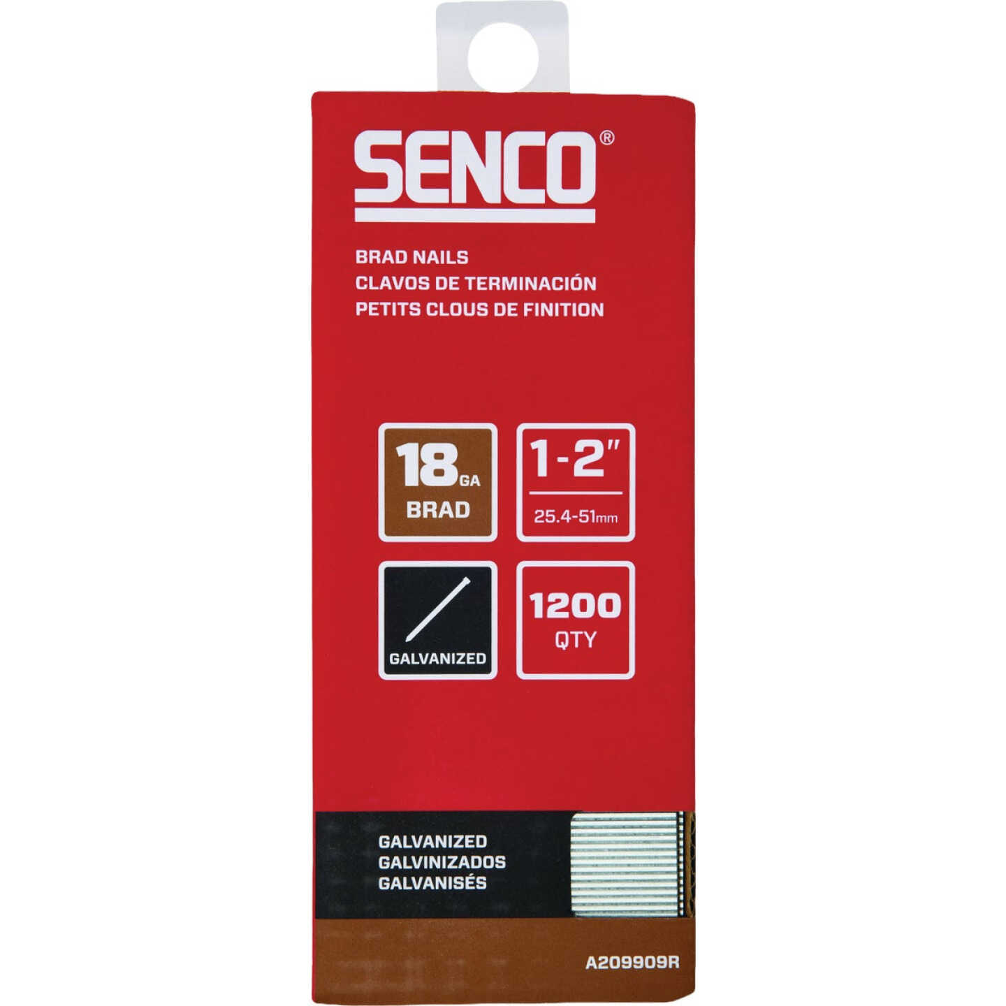 Senco 1 In. to 2 In. 18 ga Brad Nail Variety Pack (1200-Piece) Image 1