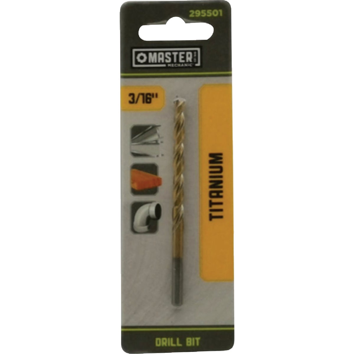 Master Mechanic 3/16 In. x 3-1/2 In. HSS Titanium Nitride Coated Drill Bit Image 1