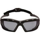 Pyramex Highlander Plus Black & Gray Frame Safety Glasses with Gray Anti-Fog Lenses Image 1