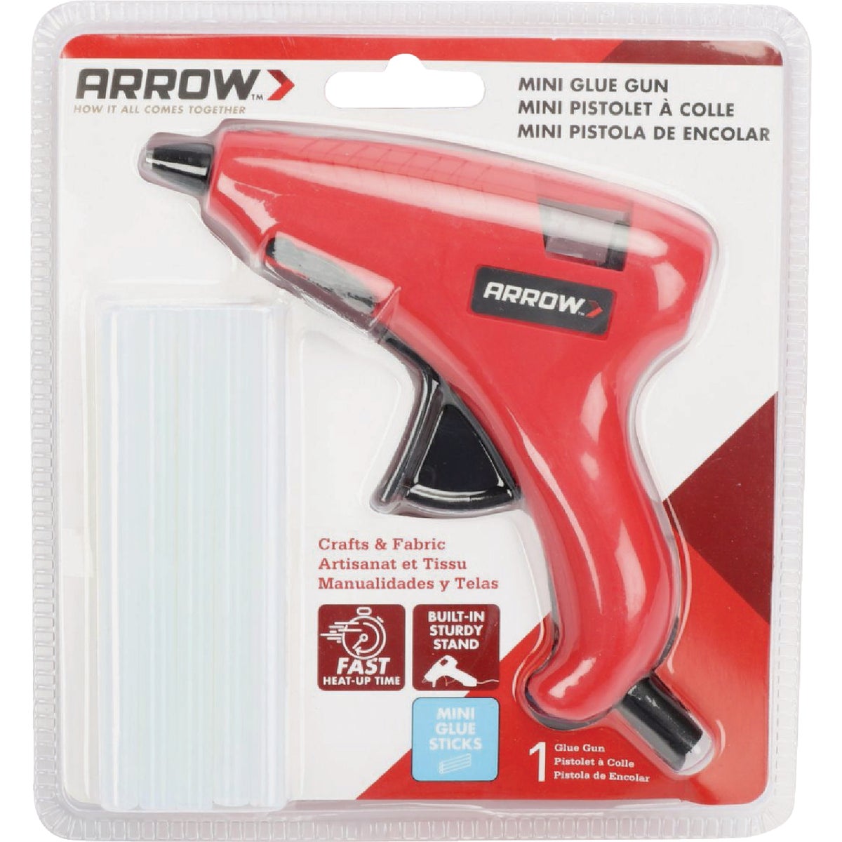Arrow Mini Hot Glue Gun with (4) Glue Sticks Image 2