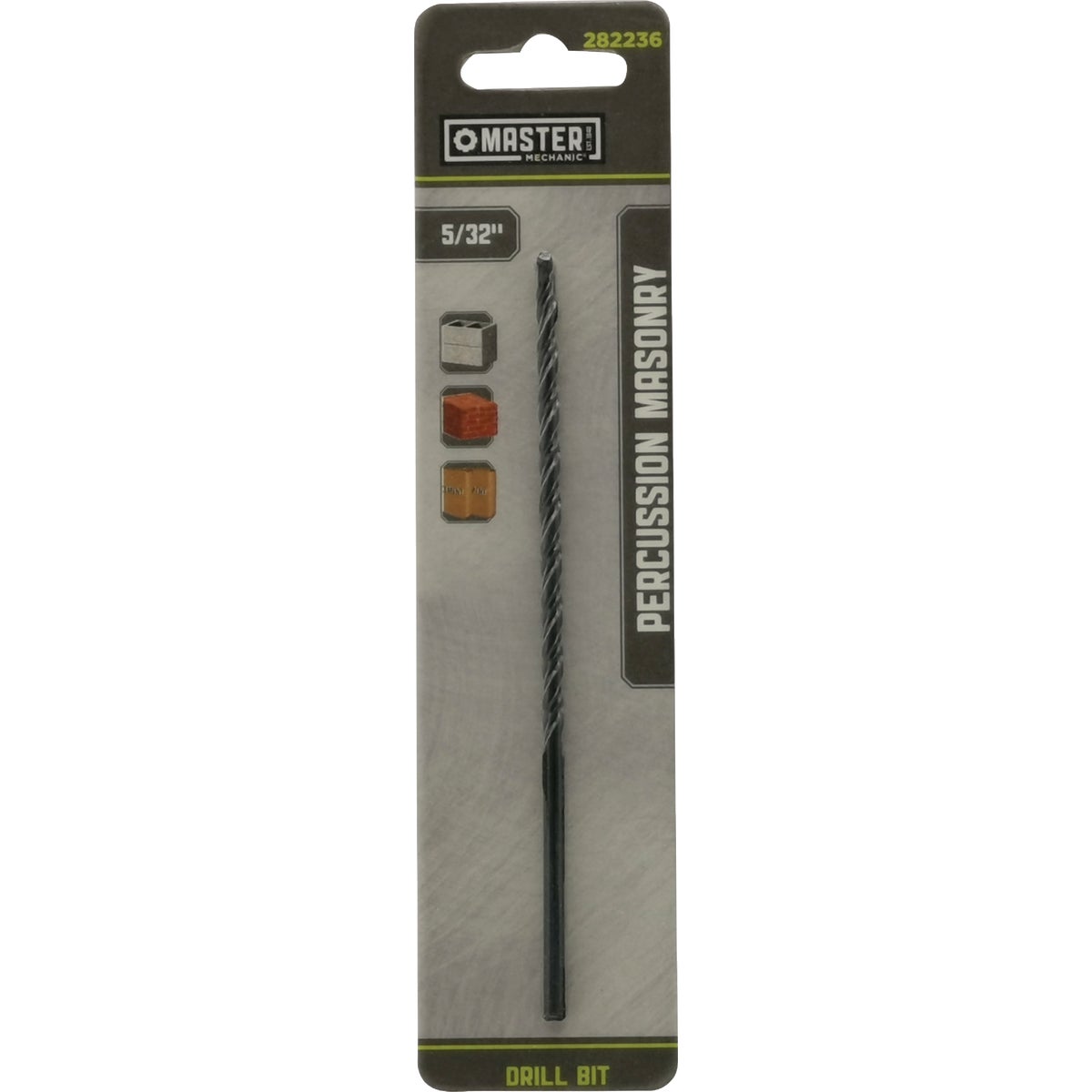 Master Mechanic 5/32 In. x 5-1/2 In. Percussion Masonry Drill Bit
