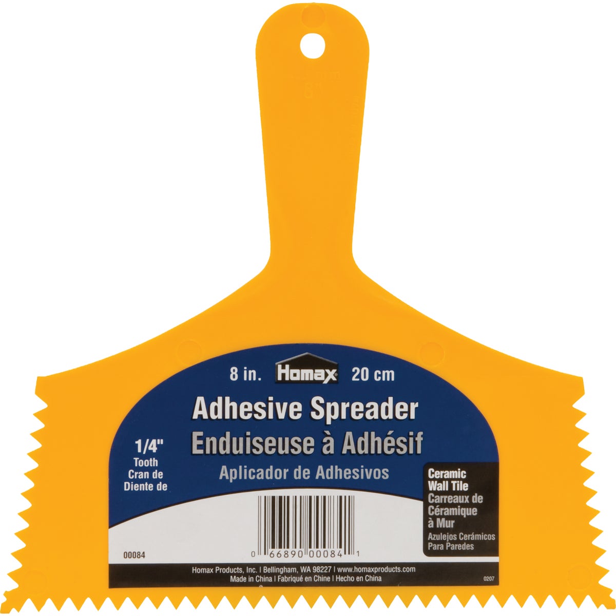 Homax 8 In. 1/4 In. V-Notch Adhesive Spreader