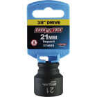 Channellock 3/8 In. Drive 21 mm 6-Point Shallow Metric Impact Socket Image 2