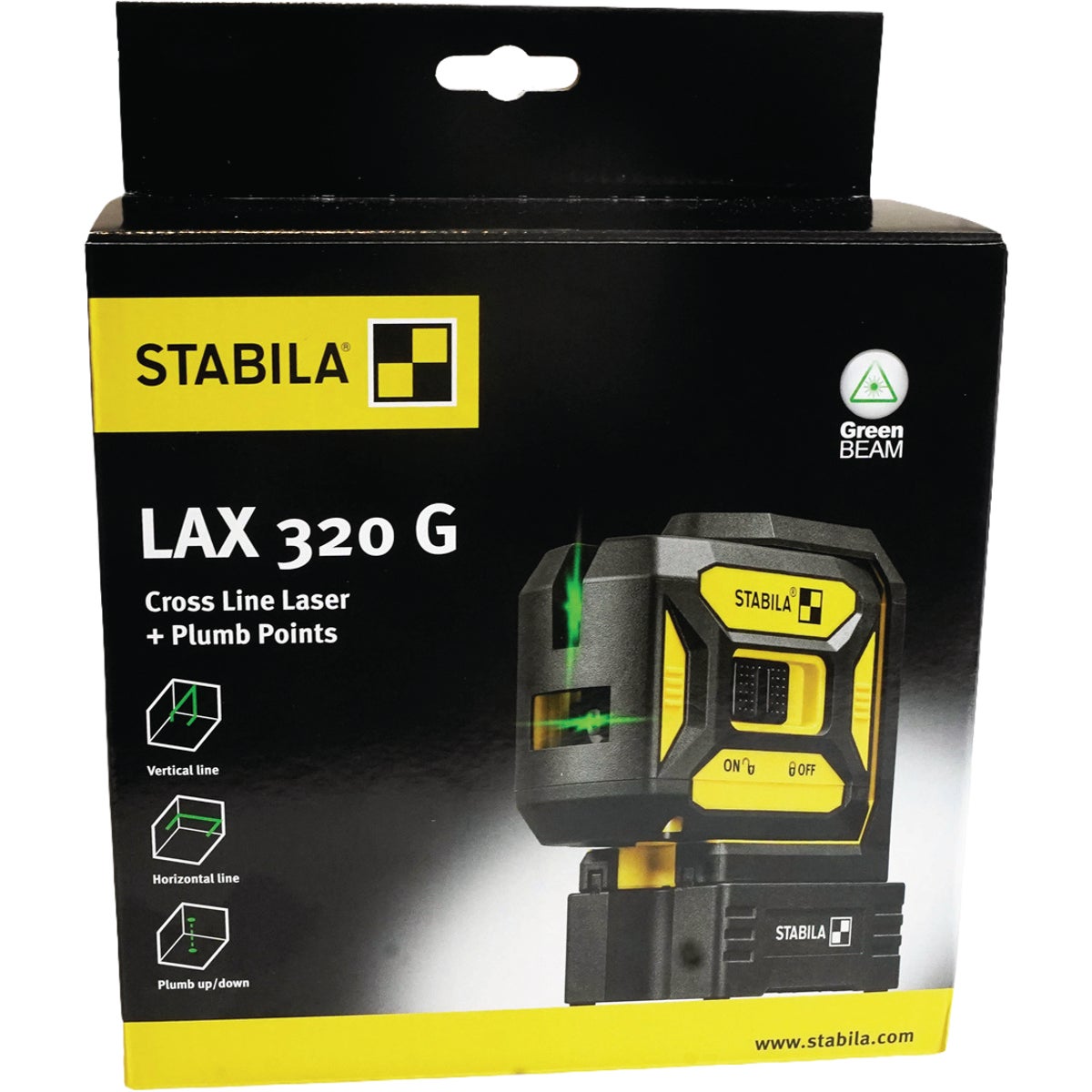 Stabila LAX 320 G Cross Line Plus Plumb Dot Laser Level Image 4