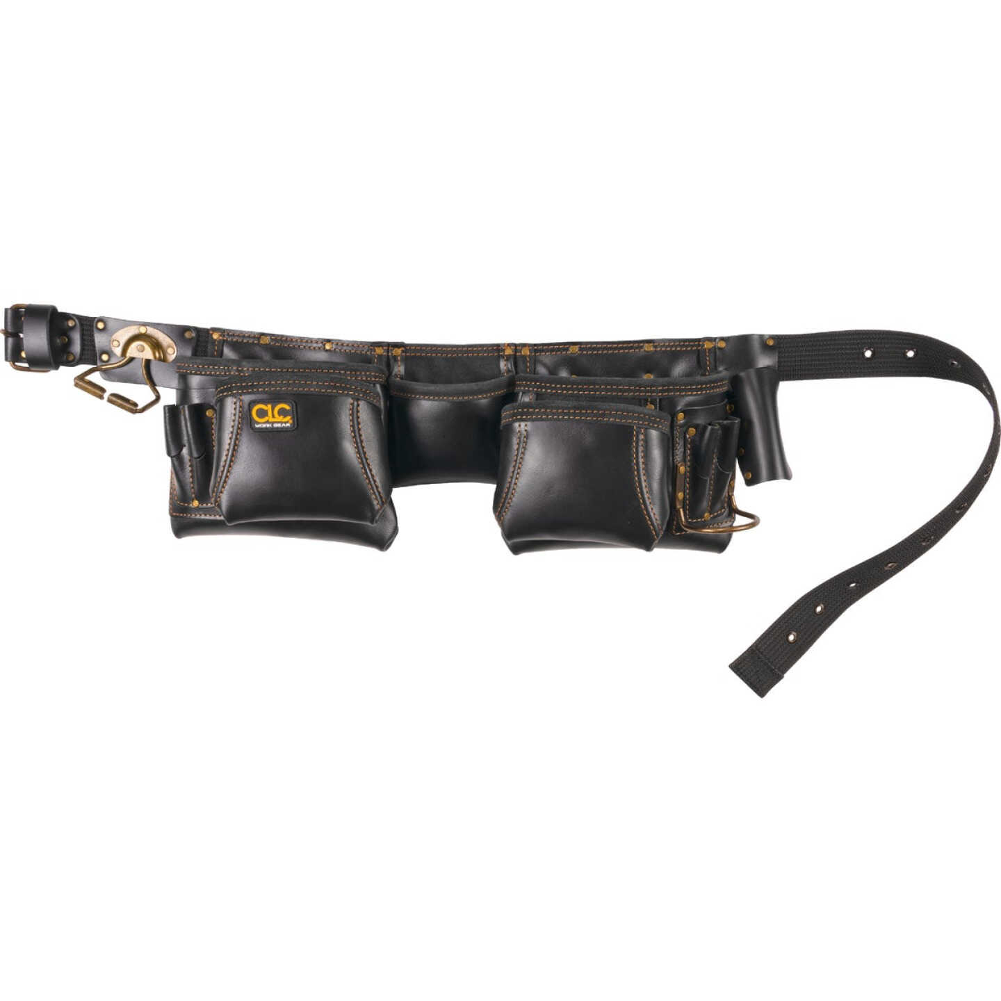 CLC 12-Pocket Leather Heavy-Duty Construction Carpenter Apron Image 1