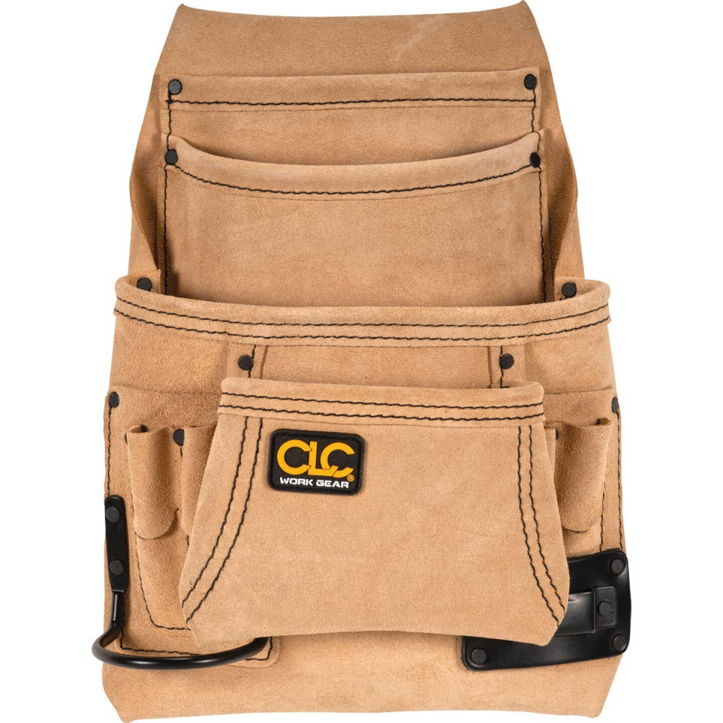 CLC 10-Pocket Suede Leather Carpenter's Nail & Tool Bag Image 1