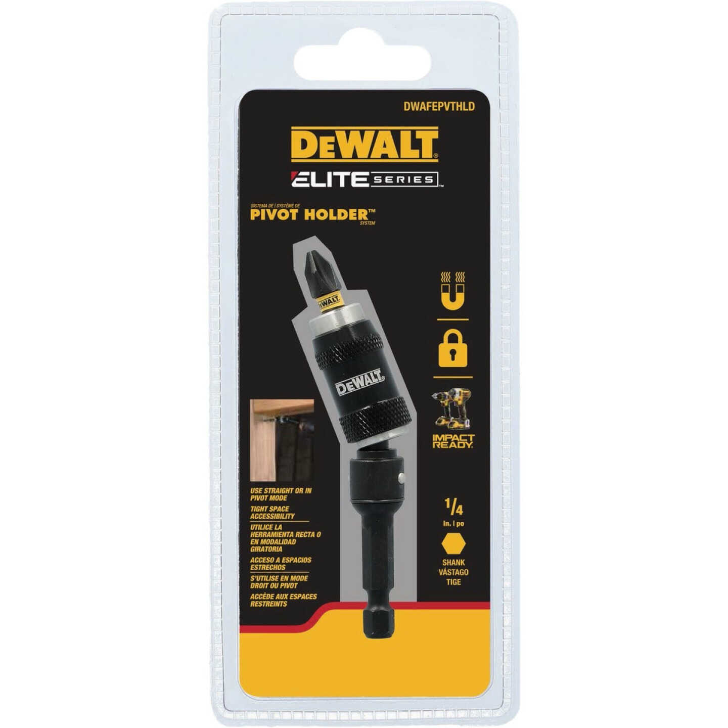 DEWALT Elite Series 3-1/2 In. Pivoting Bit Holder Image 2