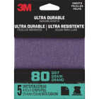 3M Ultra Durable 80-Grit 1/4 Power Sanding Sheet Image 1