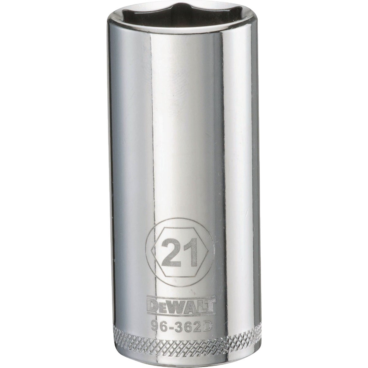 DEWALT 3/8 In. Drive 21mm 6-Point Deep Metric Socket