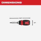 Milwaukee 8-in-1 Ratcheting Compact Multi-Bit Driver Image 3