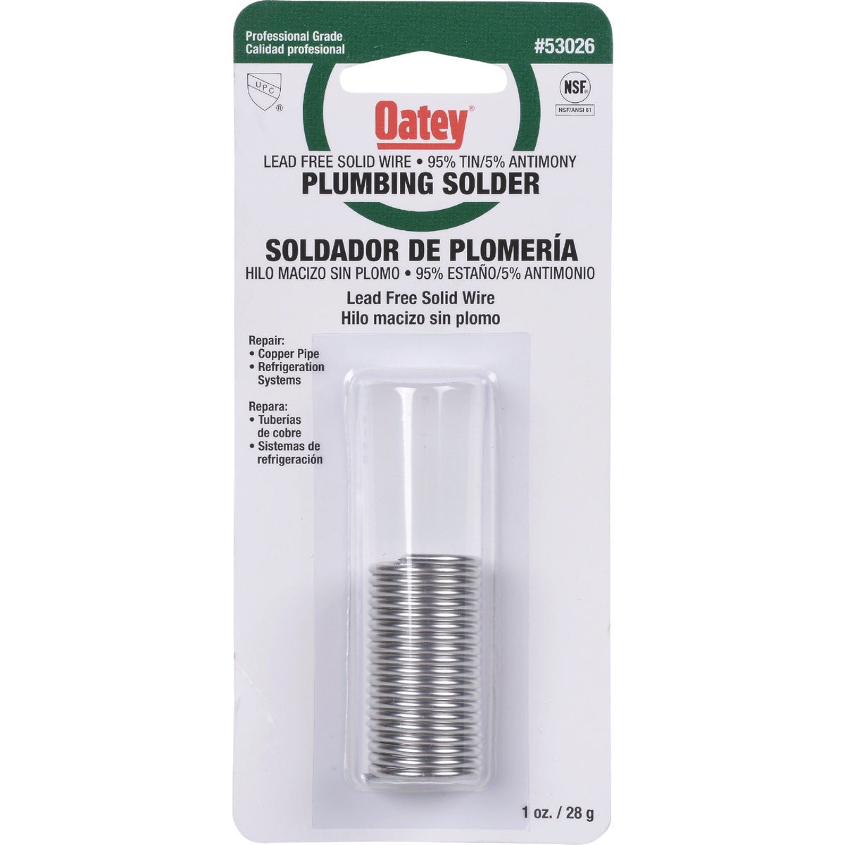 Oatey 1 Oz. 95/5 Wire Solder