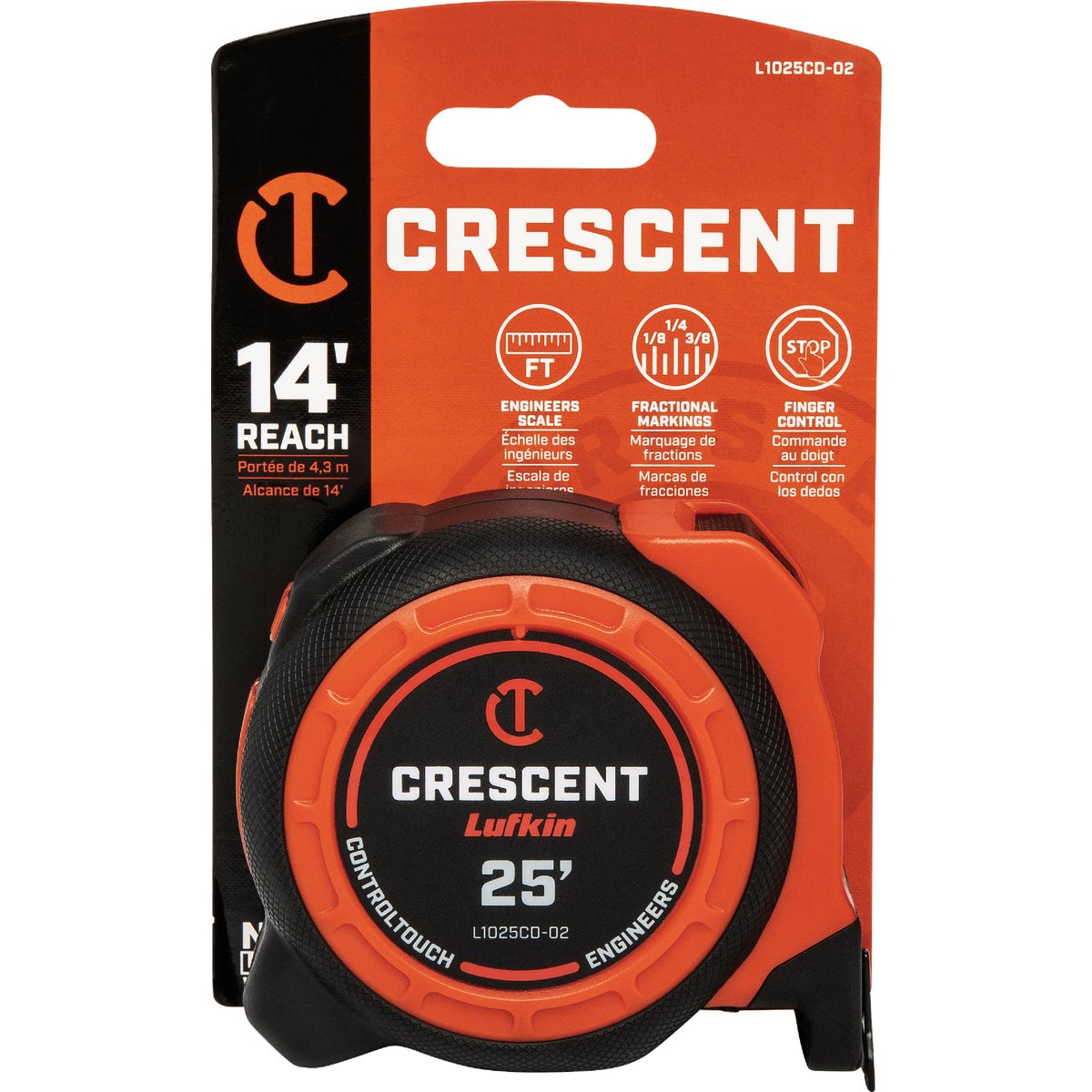 Crescent Lufkin Controltouch 25 Ft. Engineers Tape Measure Image 3