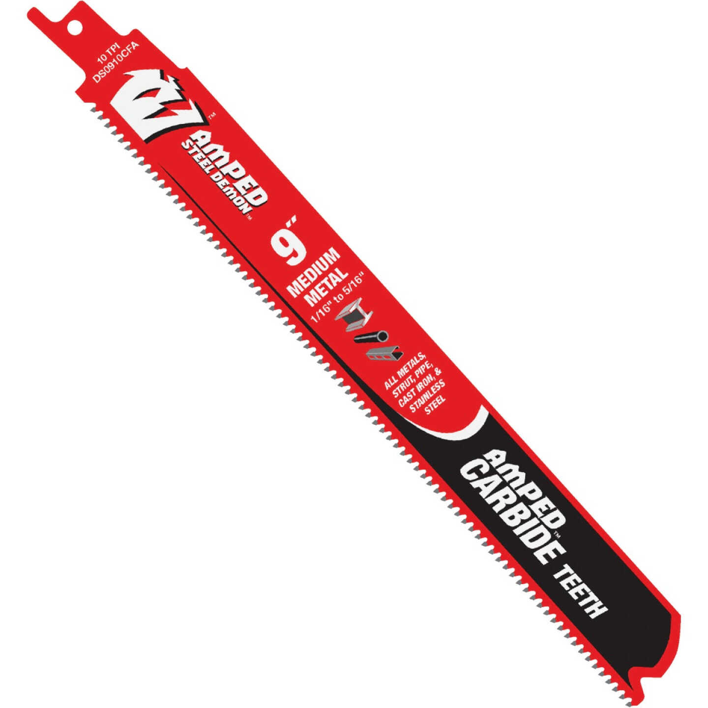 Diablo Steel Demon 9 In. Medium (1/16 in. - 5/16 in.) Metal Reciprocating Saw Blade (3-Pack) Image 1