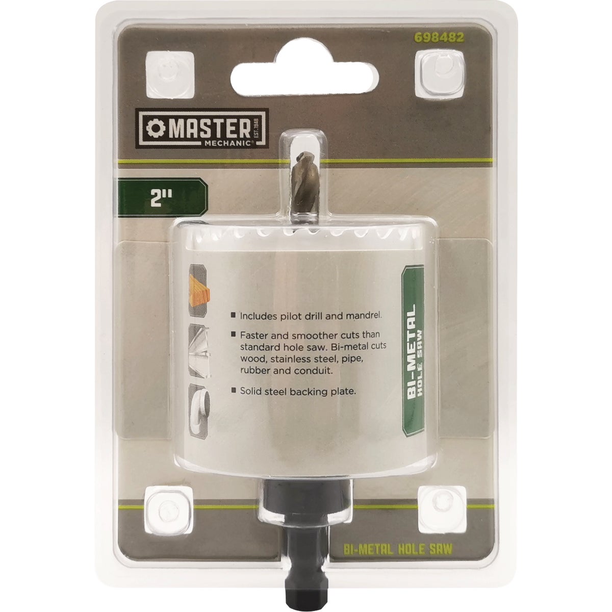 Master Mechanic 2 In. Bi-Metal Hole Saw Image 1