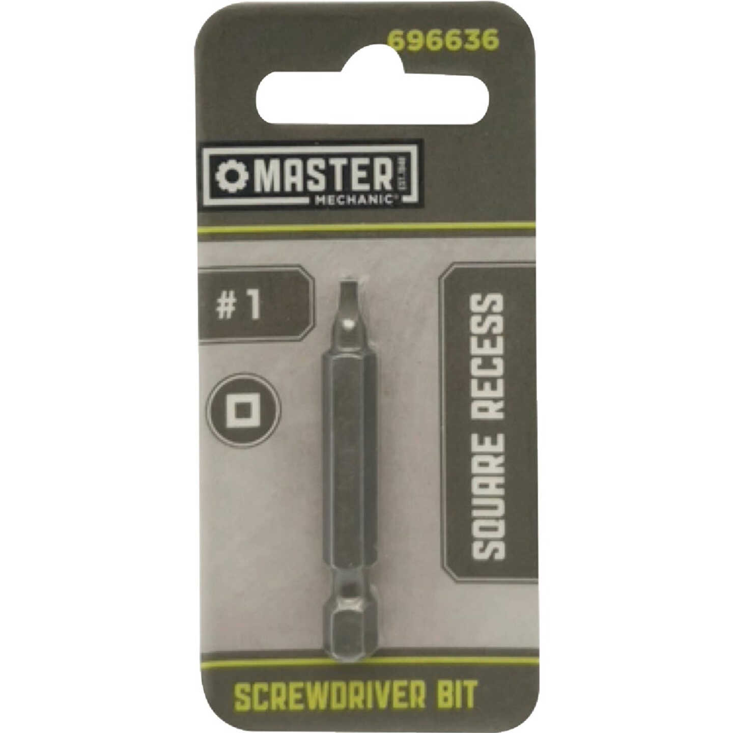 Master Mechanic 2 In. #1 Square Recess Screwdriver Bit Image 1
