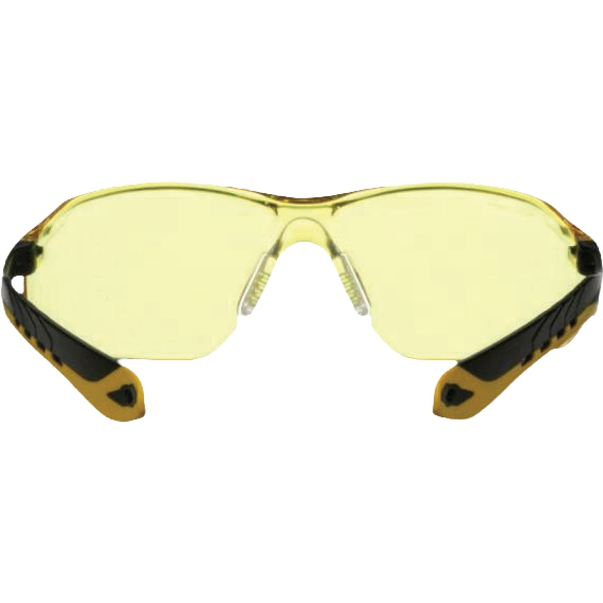 3M Black/Yellow Frame Flat Temple Safety Glasses with Anti-Scratch Amber Lenses Image 7