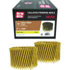 Grip-Rite 3 In. x 0.120 In. 15 Deg. Bright Round Head Smooth Shank Wire Coil Collated Framing Nail (2500-Count) Image 1