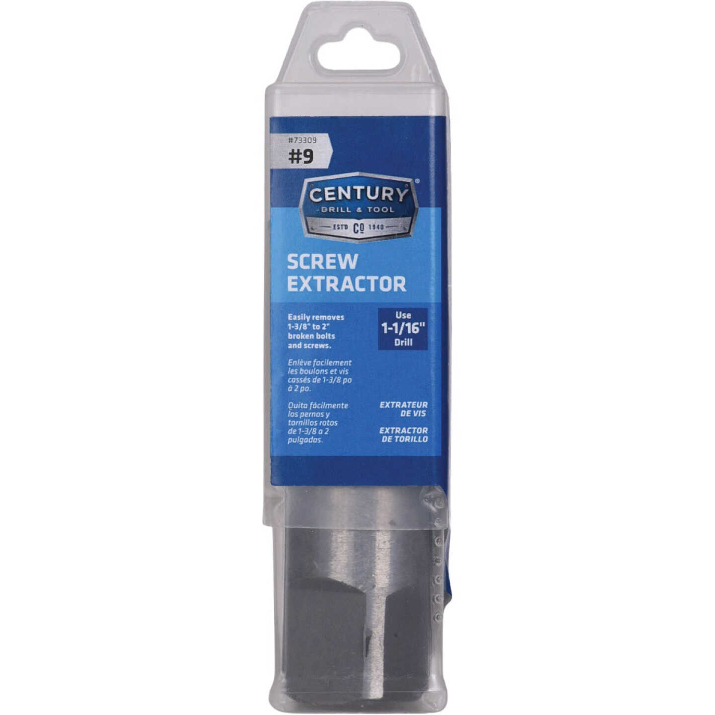 Century Drill & Tool #9 Spiral Flute Screw Extractor Image 2