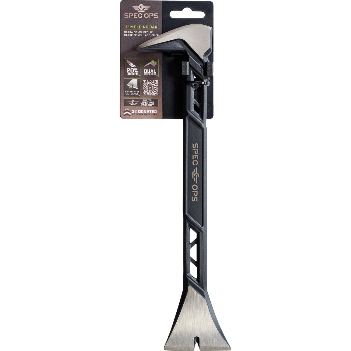 Spec Ops 11 In. High-Carbon Steel Nail Puller Cats Paw Molding Pry Bar Image 7