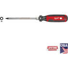 Milwaukee #2 x 4 In. Square Recess Cushion Grip Screwdriver (USA) Image 1