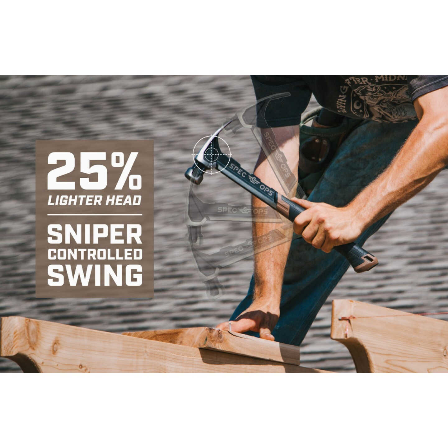 Spec Ops 20 Oz. Smooth-Face Rip Claw Nailing Hammer with Soft Mallet Cap Image 6