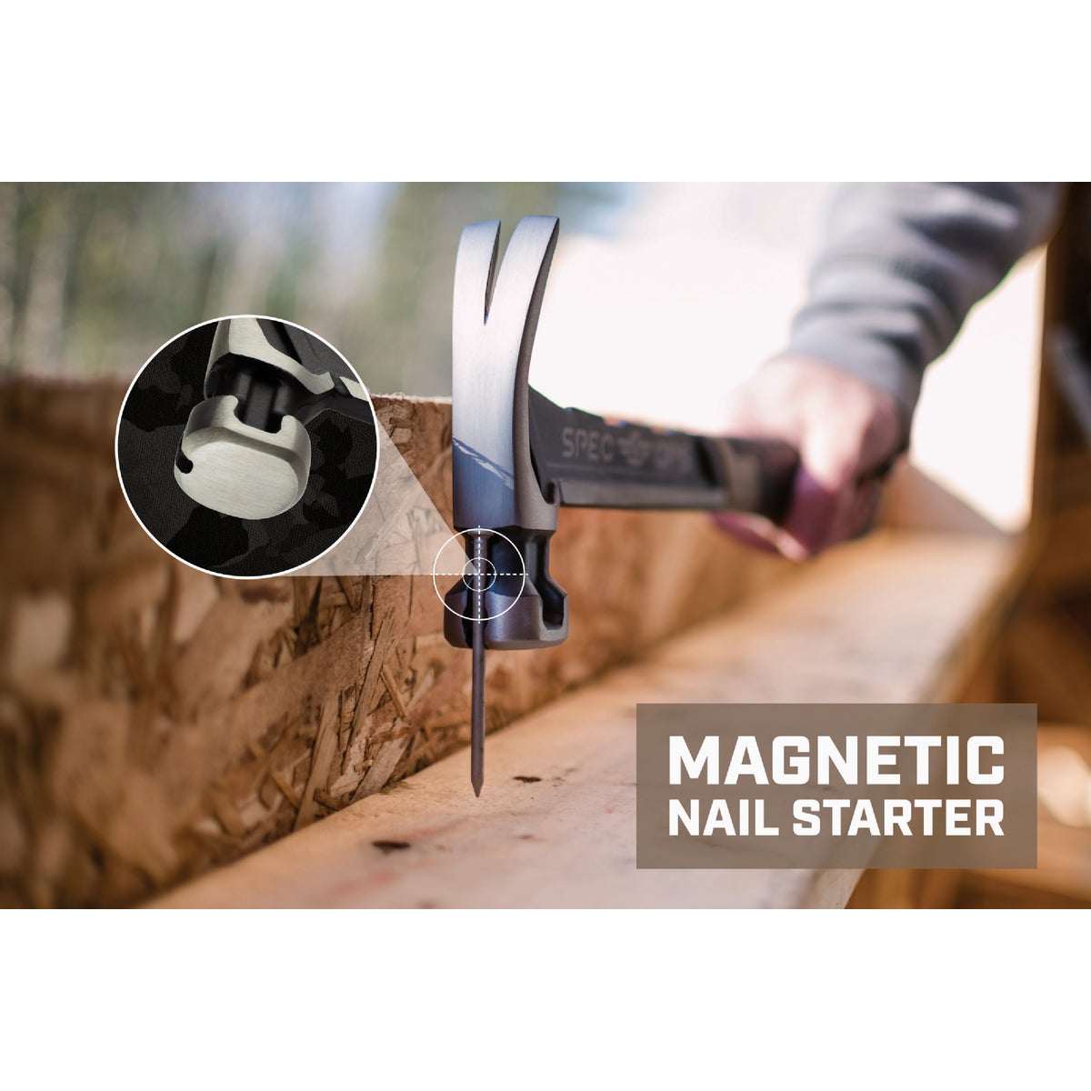 Spec Ops 20 Oz. Smooth-Face Rip Claw Nailing Hammer with Soft Mallet Cap Image 3