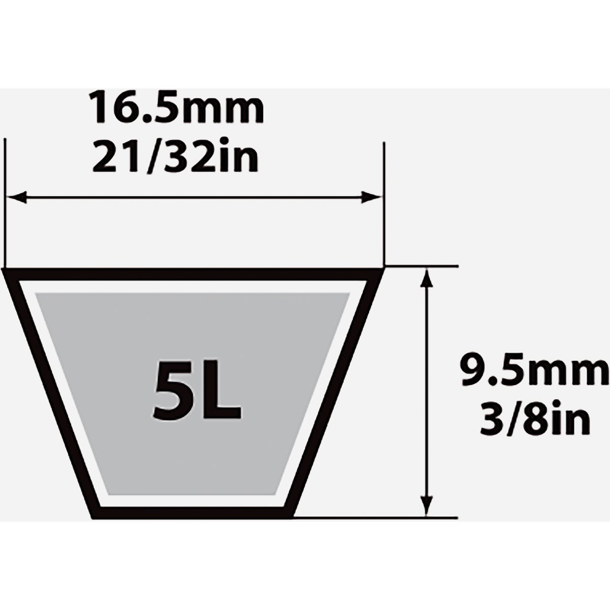 Mitsuboshi Fractional Horsepower 5L Type, 21/32 In. x 27 In. Image 2