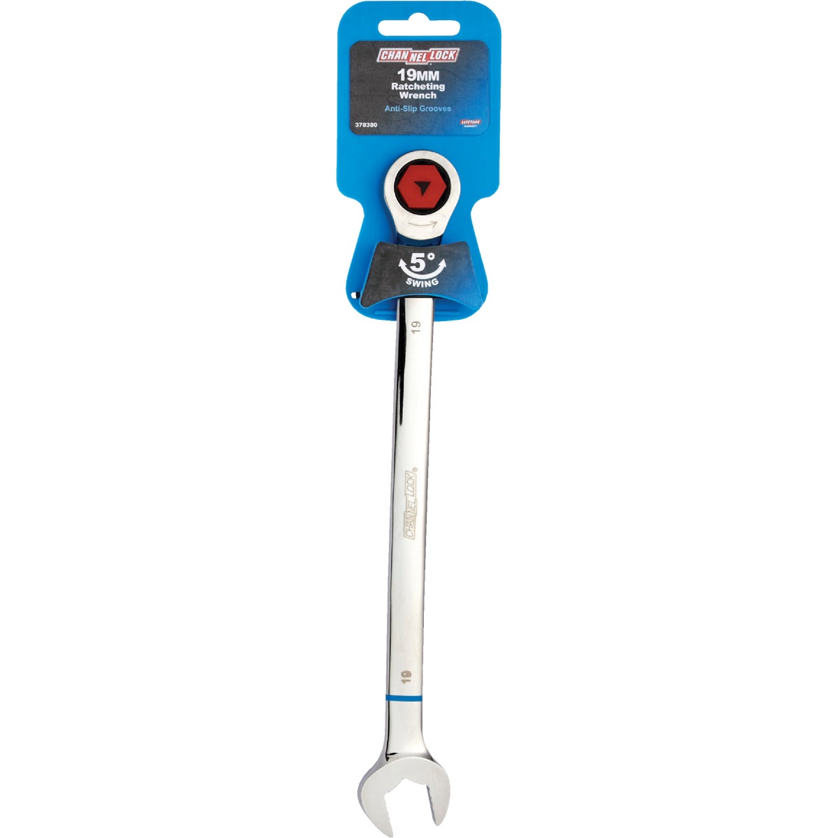 Channellock Metric 19 mm 12-Point Ratcheting Combination Wrench Image 2