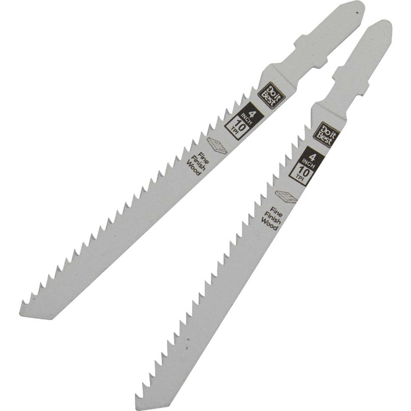 Do it Best 4 In. x 10 TPI T-Shank Jig Saw Blade for Fine Finish Wood (2-Pack) Image 2