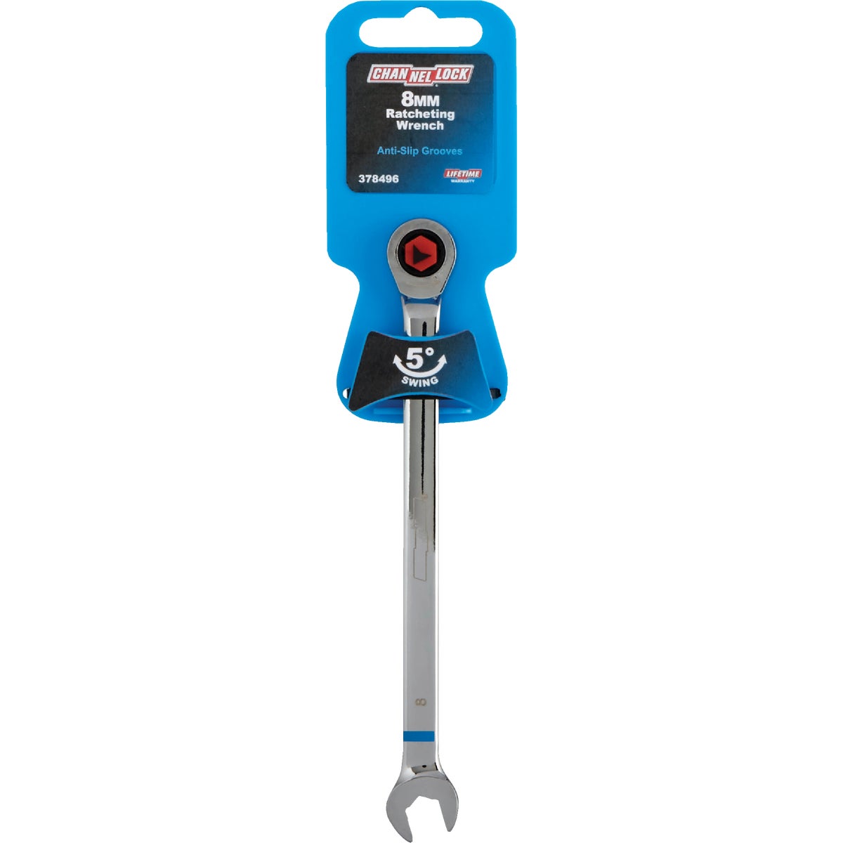 Channellock Metric 8 mm 12-Point Ratcheting Combination Wrench Image 2