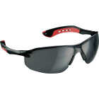 3M Black/Red Frame Flat Temple Safety Glasses with Anti-Scratch Gray Lenses Image 5