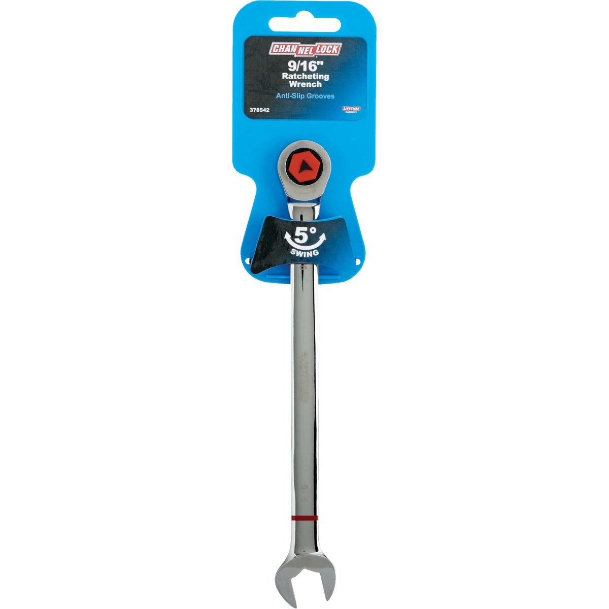 Channellock Standard 9/16 In. 12-Point Ratcheting Combination Wrench Image 2
