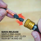 Railer Bit Holder Keychain with (5) Yellow Hex Shank Bit Holders Image 4