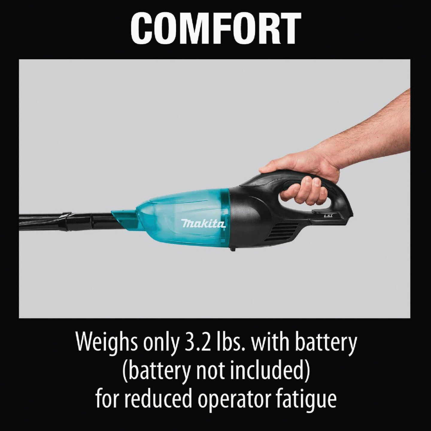 Makita 18V LXT Cordless Bagless Compact Stick Vacuum Cleaner, Black (Tool Only) Image 11