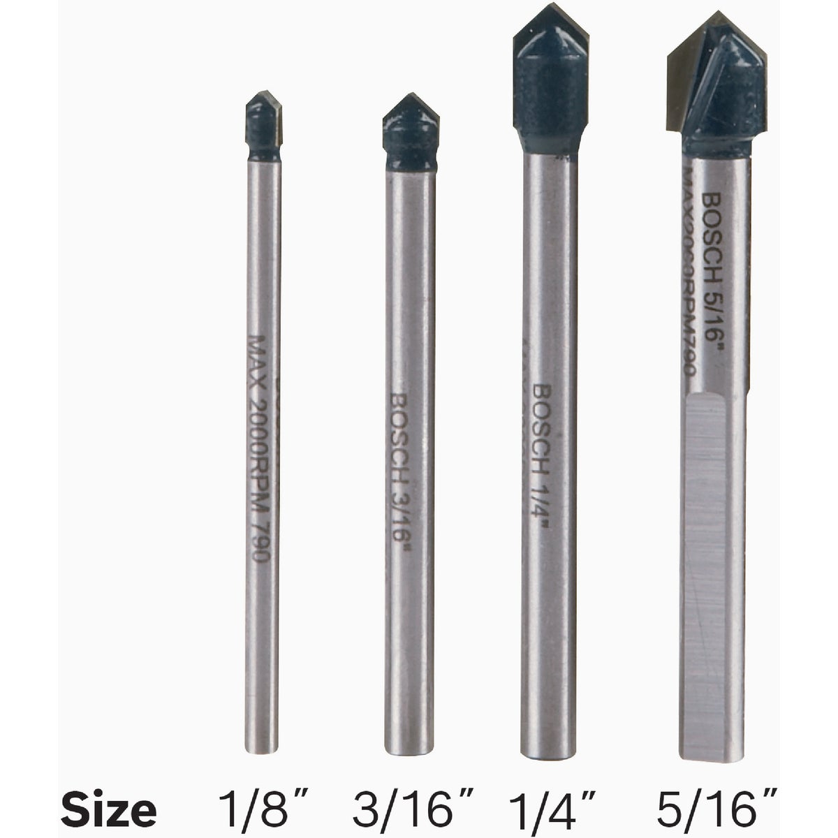 Bosch Glass & Tile Bit Set (4-Piece) Image 2