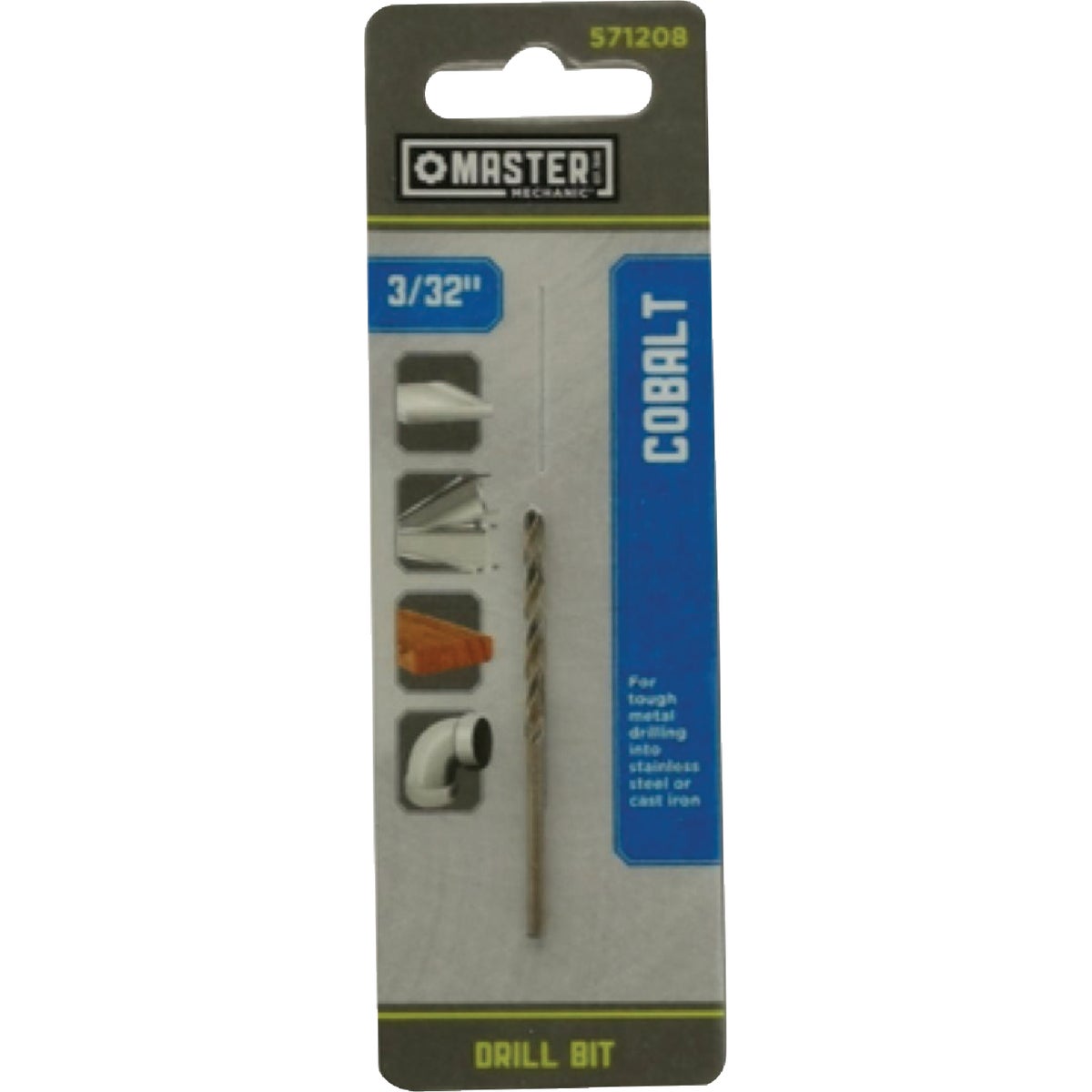 Master Mechanic 3/32 In. x 2-1/4 In. HSS with Cobalt Drill Bit Image 1